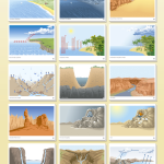 Functional Geography Impressionistic Charts Set 2 Large