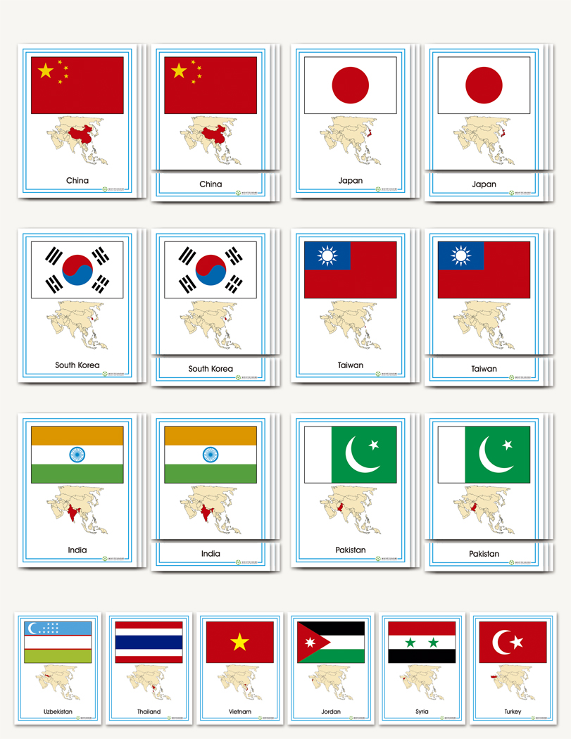 Flags of Asia - sku GP.40 - 1