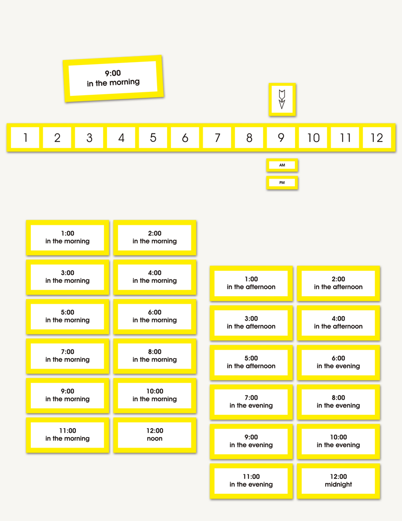 Hour Time Line - sku HE.01 - 1