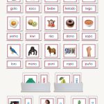 Spanish Pink Series, Picture Cards with Word Labels