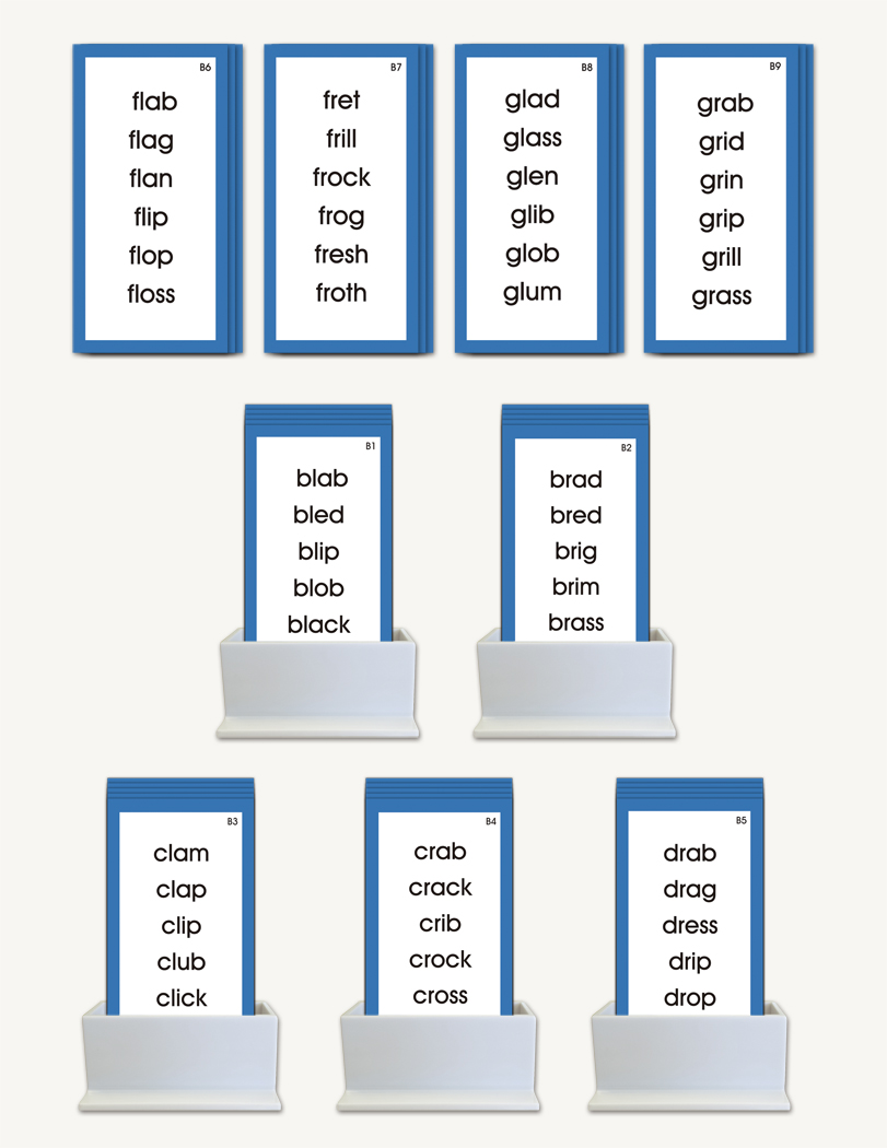 Consonant Blend Word Lists - sku LAP.06B - 1