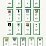 Green Series Phonogram Word Lists