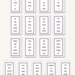 Lilac Series Memory Words