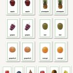 Picture Card Matching- Fruits