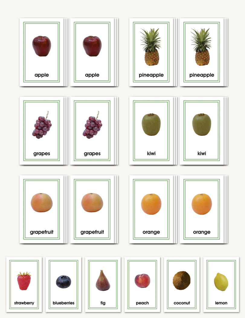 Picture Card Matching- Fruits - sku LAP.20 - 1