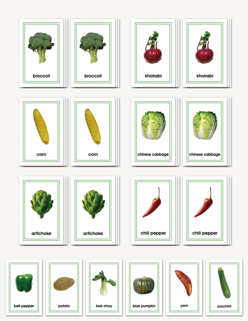 Picture Card Matching- Vegetables - sku LAP.21 - 1