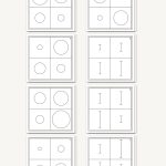 Diameter & Height Matching Cards 2x2 Matrix